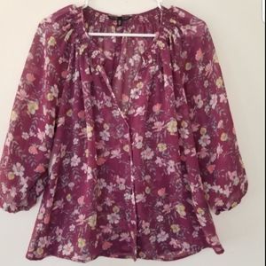 Victoria Secret Sheer Blouse Size Small